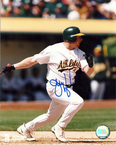 JEREMY GIAMBI OAKLAND ATHLETICS,A'S,MONEY BALL,SIGNED,AUTOGRAPHED 8X10,PHOTO,COA,RARE HARD TO FIND PHOTO