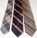 Mixed Lot Of 3 Men's Stripe Skinny Neckties