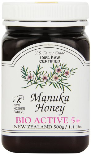 Manuka Honey Bio Active 5+, 500g, 16 Ounce Jar