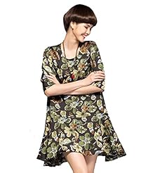 Elbow Length Sleeves Polyester Floral Print Homecoming Dress/Party Dress/Wedding Dress/Mini Dress 