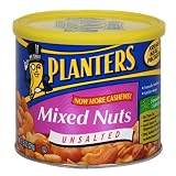 Planters Mixed Nuts, Unsalted, 11.5-Ounce Units (Pack of 4)