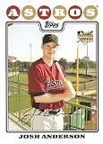 2008 Topps 177 Josh Anderson Astros (RC - Rookie Baseball Cards)
