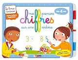 Mes premiers chiffres sur une ardoise : Avec un feutre effaçable 2 couleurs