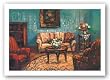 The Blue Wall by Elio DeChino 36"x24" Art Print Poster Latin