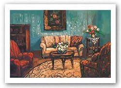The Blue Wall by Elio DeChino 36"x24" Art Print Poster Latin