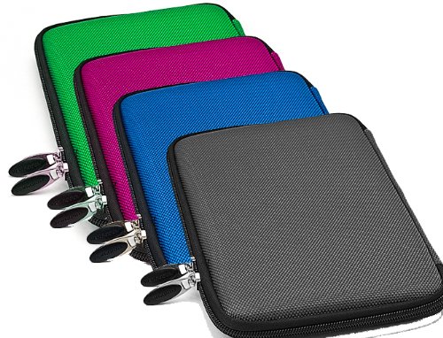 Produkt-Bild: Vangoddy Hartschalentasche Hardcase tragbar aus EVA-Stoff: Etui Schutzh&uuml;lle Tasche Case H&uuml;lle in Schwarz f&uuml;r Kindle Tablet Kindle Fire Kindle Keyboard Amazon Kindle 3 WiFi (Latest Generation Dritte Neueste Generation von August 2010)