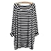 Asherangel Women's Striped Loose T-Shirt