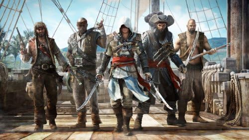 Assassins Creed Black Flag Characters Photocloth Picture 20" X 13"