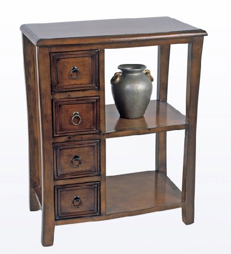 Privilege 24020 4 Drawer Phone Stand - Brown