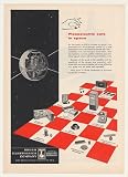 1957 Earth Satellite Brush Electronics Piezoelectric Print Ad (44433)