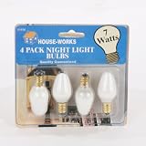 4 Pack Night Light Bulbs- 7 W
