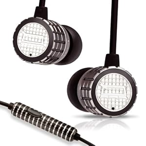 BOQARI Q1M Metal Earbuds Headphones with Microphone and Travel Case (Noir Black)