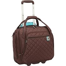 Delsey Quilted Rolling UnderSeat Tote- EXCLUSIVE (Brown)
