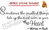 #2 Sometimes the smallest things take up the most room in your heart Winnie the Pooh wall art wall sayings