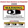 SECURITY SURVEILLANCE SIGN 3 Signs & 3 Free Decal video