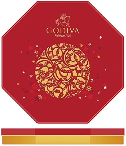 Godiva Chocolates 10528 50 Pc. Assorted Truffles and Caramels in Red Tin