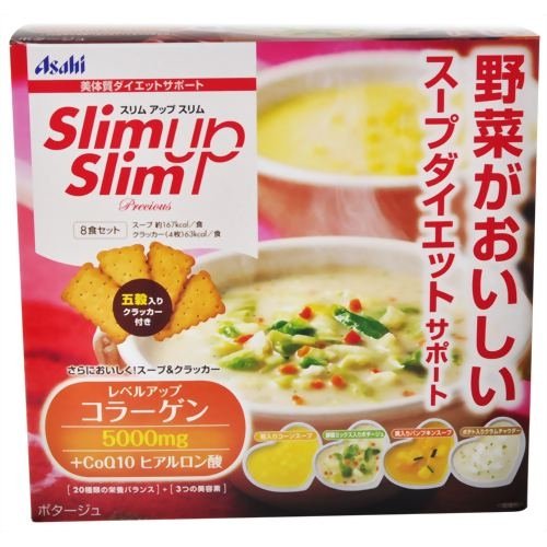 アサヒ　スリムアップスリム プレシャス　スープ＆クラッカー【８食】　１箱