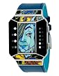 01 The One - Split Screen Art Edition White LED Blue Leather Watch - SC116W1