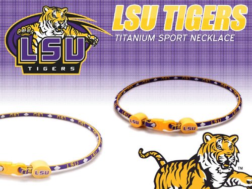 LSU Titanium Core Sport Necklace Super Sale! Size 21 Inch
