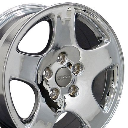 Wheel1x - A4 Style Replica Wheels Fits Audi - Chrome 16x7 Set of 4