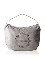 Borbonese Bolso asa al hombro (Gris / Crudo)
