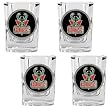 Milwaukee Bucks NBA 4pc Square Shot Glass Set by Great American Products