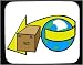 Mouse Pad with globe, mail, world, delivery, package