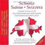Schweiz, Suisse, Svizzera: Wissen, Spielen, Lernen - 92 Frage- und Antwortkarten, L&ouml;sungskarte und Spielanleitung in Pappschachtel - Komet
