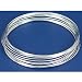 Silver Plated Memory Bracelet Wire Jewelry Making 2.25"
