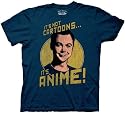 The Big Bang Theory Anime Navy Adult Tee