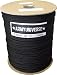 Black Nylon 550LB 7 Strand Military Paracord Rope Spool USA Made 1000'