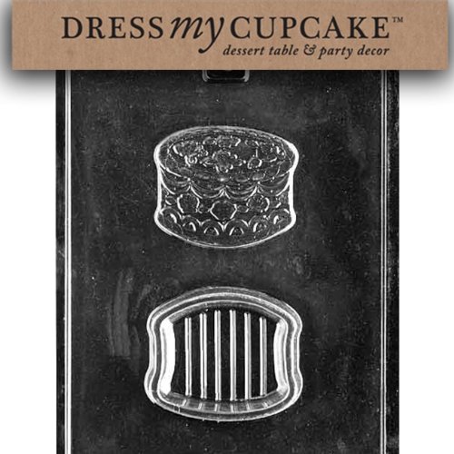 Dress My Cupcake DMCK059 Chocolate Candy Mold, Birthday Cake Pour Box