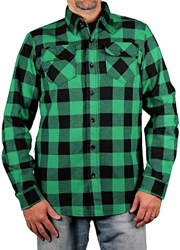 Clench Men's Buffalo Plaid Flannel Shirt