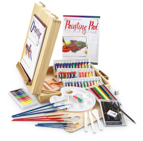 102 - Pc. Royal Brush Wooden Easel and Art Set