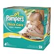 Pampers ThickCare Unscented 7X Wipes 504 Count