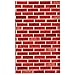 JOYIN Brick Wall Backdrop 4FT by 30FT Party Accessory Halloween Wall Decorations