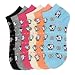 Lot Of 3 Pairs Womens Puppy Anklet Ped Socks ( 9-11)