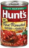 Hunts  Diced Tomatoes Fire Roasted With Garlic, 14.5-Ounce Units (Pack of 12)