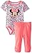 Disney Baby Girls Minnie Mouse Bodysuit and Pant Set, Pink, 0-3 Months