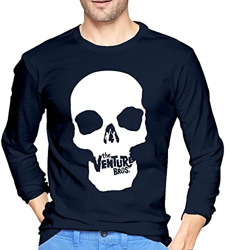 Mens The Venture Bros LOGO Long Sleeve Tee Shirt Navy