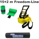 Slackline 15 + 2 m Freedom + 2 x prot...