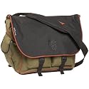 Choroka K1 Messenger. Black and green with red piping. Fits up to  17 inc.