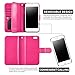 For iPhone 6 6s Case, Roybens 9 Card Slot PU Leather Wallet Case 2 in 1 Magnetic Detachable Back Cover Flip Case with Wrist Strap For Apple iPhone 6 6s (4.7) Rose