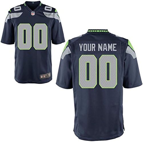 Seattle Seahawks Game Customized-Navy Michael Morgan # Jerseys Men Size 2XL
