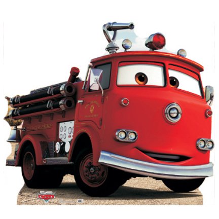 Disney Cars Red the Fire Truck Cardboard Cutout