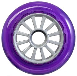 YAK Scooter Wheel Purple-Silver 100mm