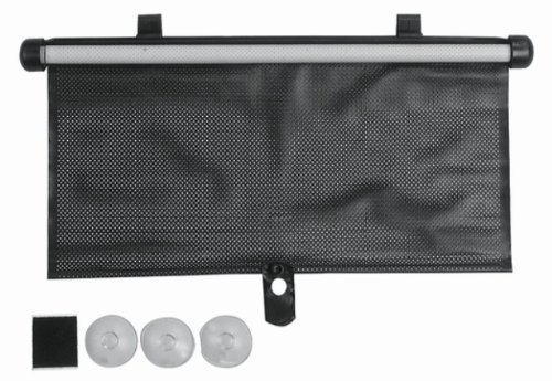 Pull-Down Side or Rear-Window Sunshade - Push-Button Retract