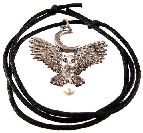 Flight Of The Goddess Pewter Owl Pendant Pagan