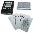 One Blue Deck- Royal Plastic Playing Cards w/Cross Pattern