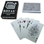 Royal 100% Plastic Bridge-Sized Playing Cards, One Blue Deck (Cross Pattern)